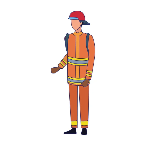 Значок пожарного аватара — стоковый вектор