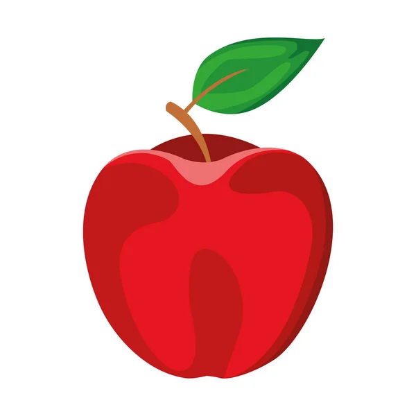 Manzana fruta icono, diseño colorido — Vector de stock