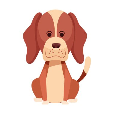 Şirin köpek simgesi, renkli tasarım