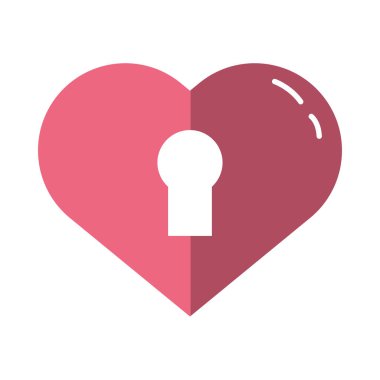 Sevgililer günün kutlu olsun. Kalp kilidi.