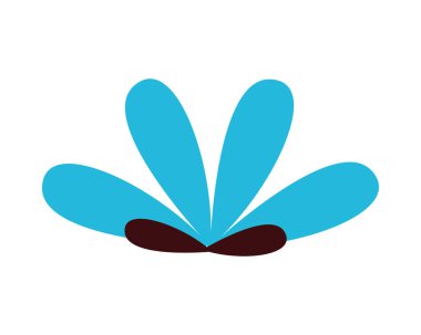 Güzel çiçek bitkisi izole edilmiş simgesi