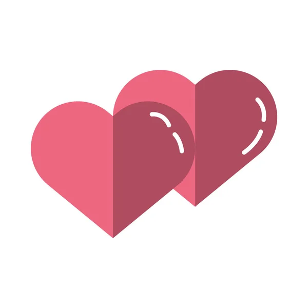 Mutlu Sevgililer Günü Kalpleri simgeleri — Stok Vektör