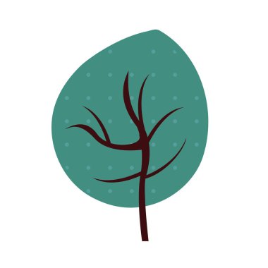 Sonbahar yapraklı bitki doğa simgesi