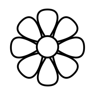 Güzel çiçek bitkisi izole edilmiş simgesi