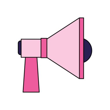 megafon aygıt simgesi, renkli tasarım