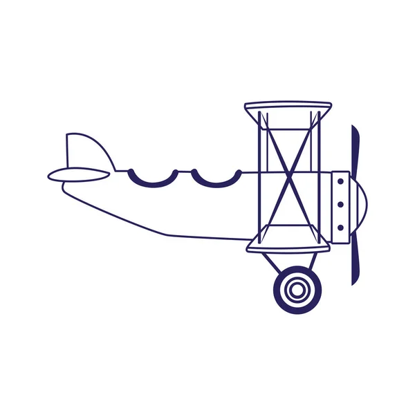 Hafif uçak simgesi, düz tasarım — Stok Vektör