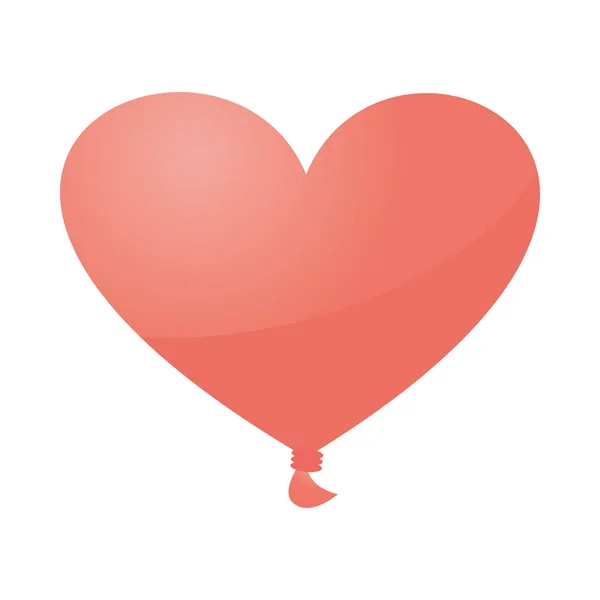 Felice giorno di San Valentino cuore palloncini elio — Vettoriale Stock