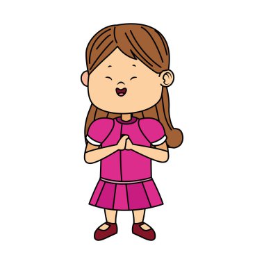 Güzel kız ikon gibi duruyor