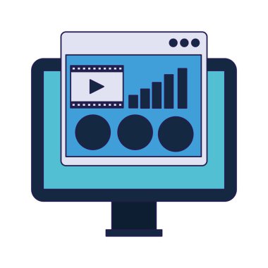 Web sayfası pencereli bilgisayar