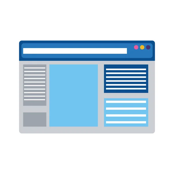 Icono de la página web, diseño colorido — Vector de stock