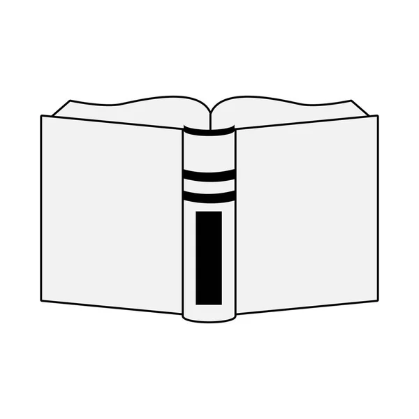 Открытая иконка книги, плоский дизайн — стоковый вектор