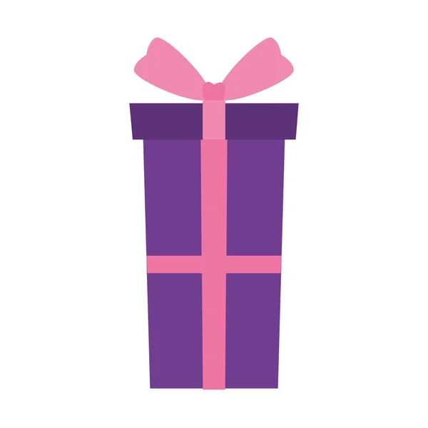 Icono de caja de regalo, diseño colorido — Vector de stock