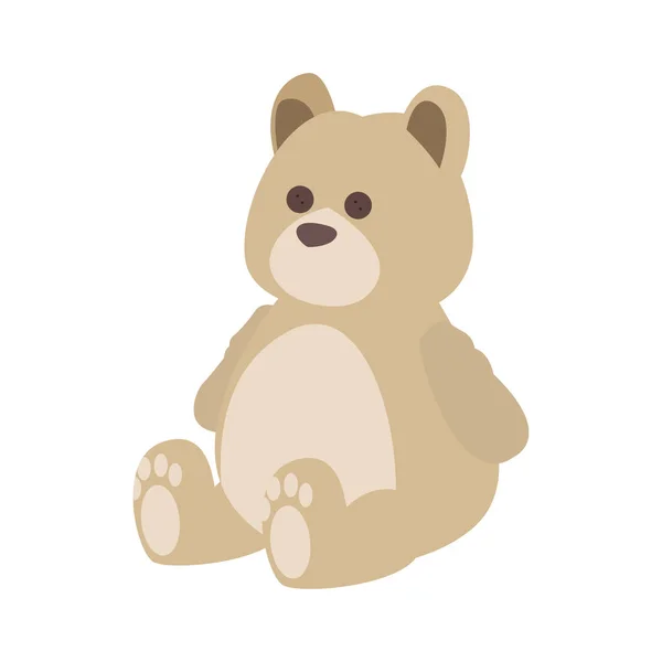 Плюшевий ведмедик значок — стоковий вектор