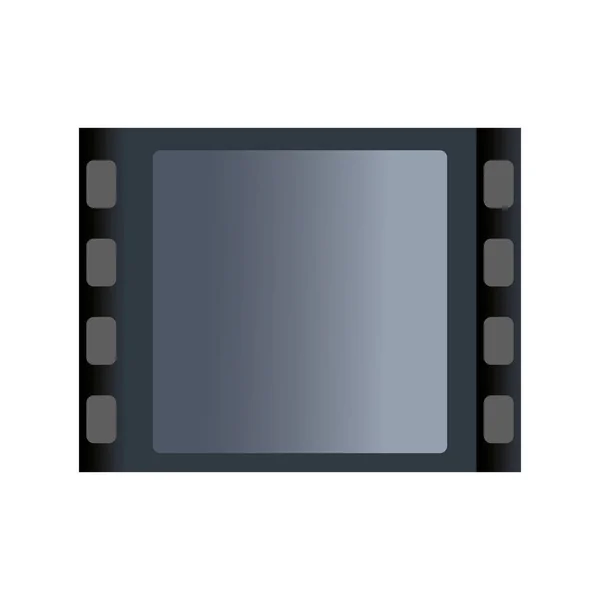 Piece of film reel icon — Stock Vector