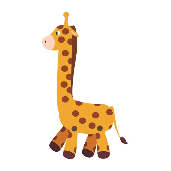Cartoon cute giraffe icon — 스톡 벡터