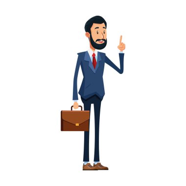 Elinde bir portföy tutan işadamı