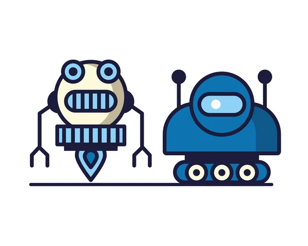 Dois ícones de tecnologia de robôs —  Vetores de Stock