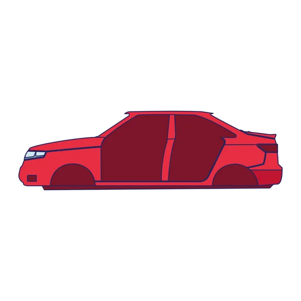 Car repair design of car body icon — Stock Vector