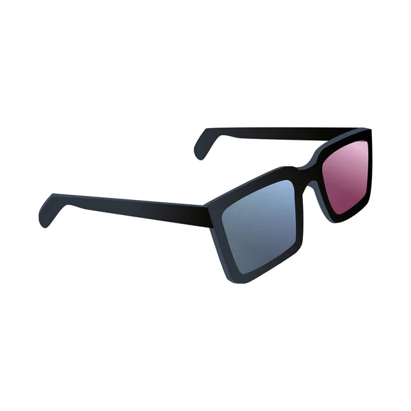 Imagem de ícone de óculos 3d — Vetor de Stock