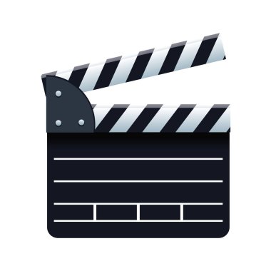 film clapboard simgesi, renkli tasarım