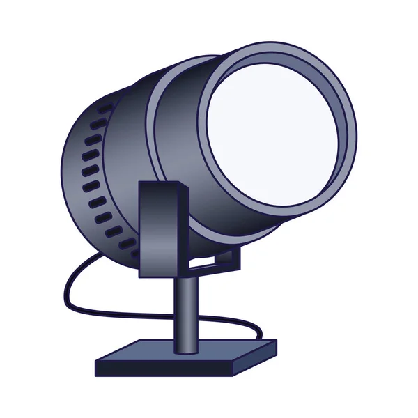 Stage light icon, colorful design — 스톡 벡터