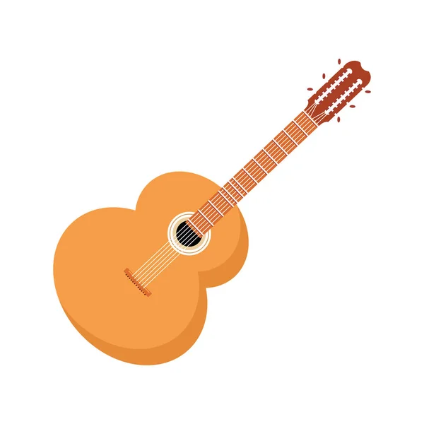 Icône d'instrument de guitare, design coloré — Image vectorielle