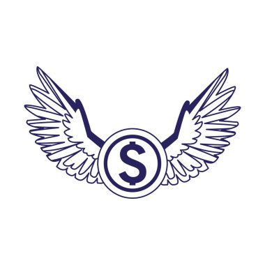 kanatlı para parası simgesi