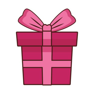 pembe hediye kutusu simgesi