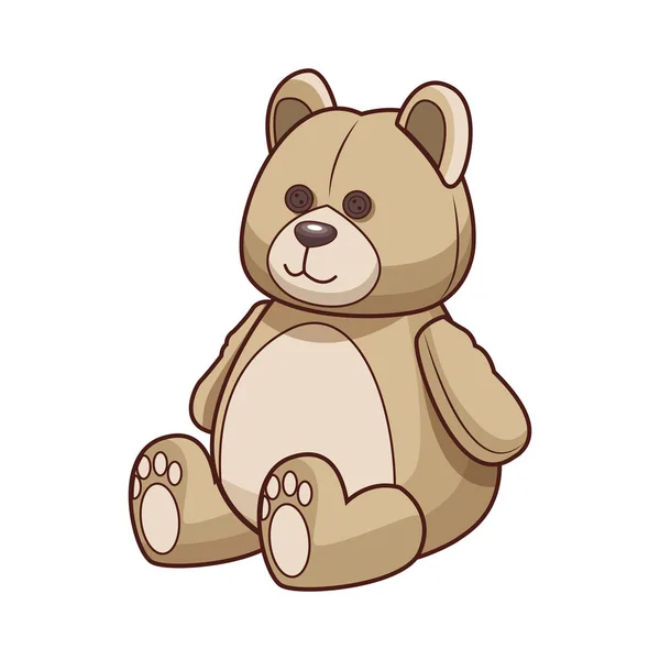 Teddy bear icon, colorful design — 스톡 벡터