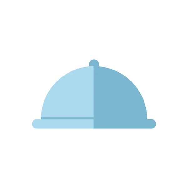 Tray server restaurant isolated icon — 스톡 벡터