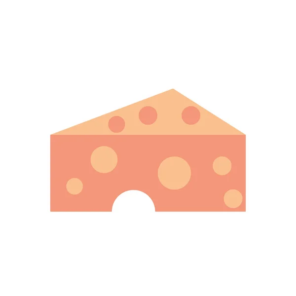 Смачна порція сиру ізольована ікона — стоковий вектор