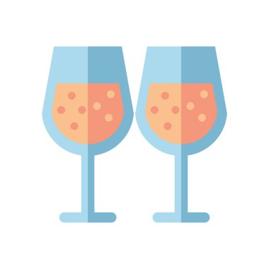 Şarap kadehleri tost ikonu