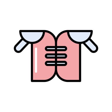 Ceket Amerikan futbol ekipmanları ikonu