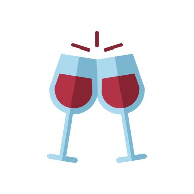 Şarap kadehleri tost ikonu