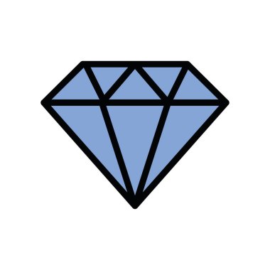 Elmas lüks taş izole edilmiş simge