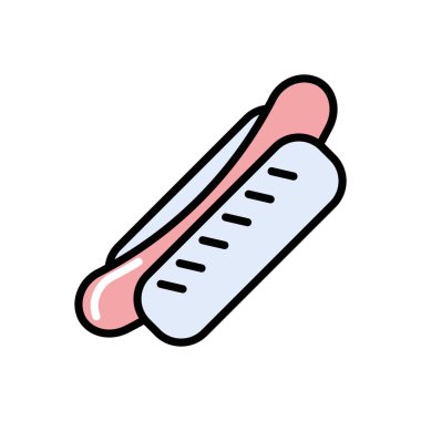 Sosisli sandviç lokanta simgesi