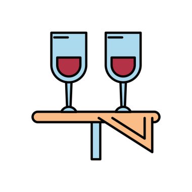 Şarap kadehleri tost ikonu