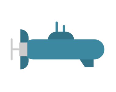 Denizaltı askeri gücü izole edilmiş simge