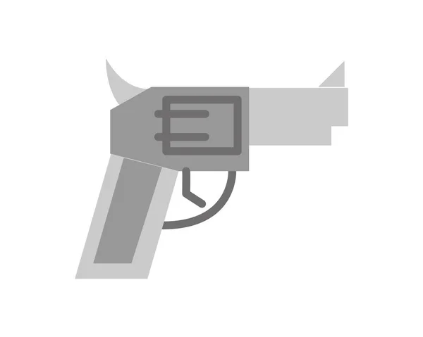 Arma de fuego fuerza militar icono aislado — Vector de stock