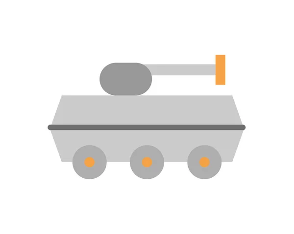 Tank military force isolated icon — 스톡 벡터