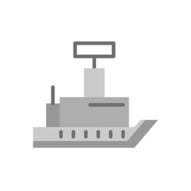 gemi askeri gücü izole edilmiş simge