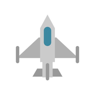 uçak askeri gücü izole edilmiş simge