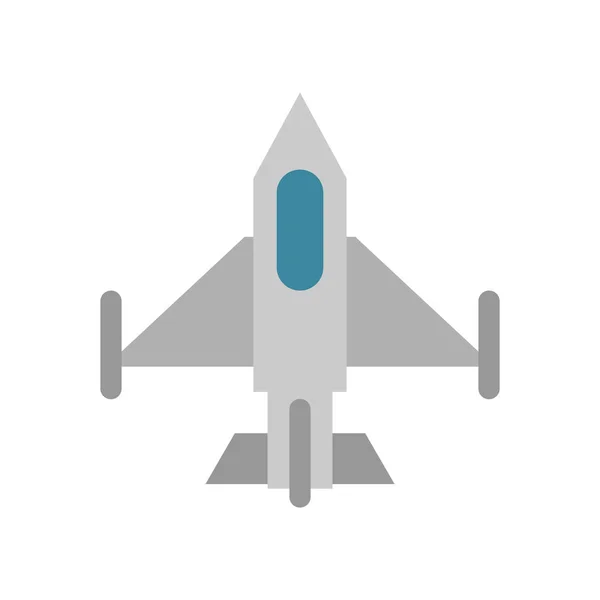 Airplane military force isolated icon — 스톡 벡터