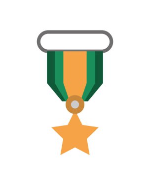 Askeri güç madalyası izole edilmiş simge