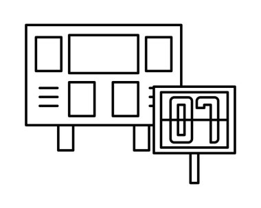 bir numaralı paletle elektronik skorbord sporu