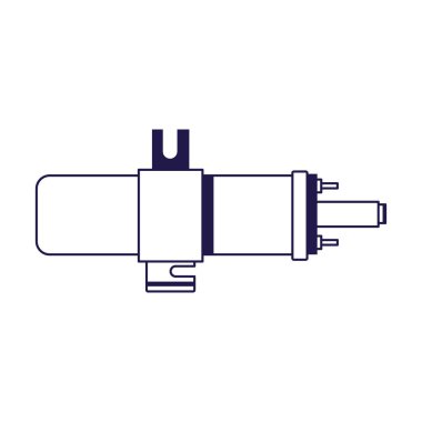 araba buji simgesi, düz tasarım