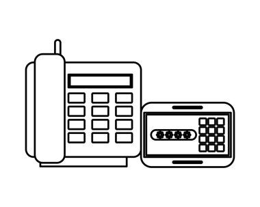 dijital telefon ve parola görüntüsü