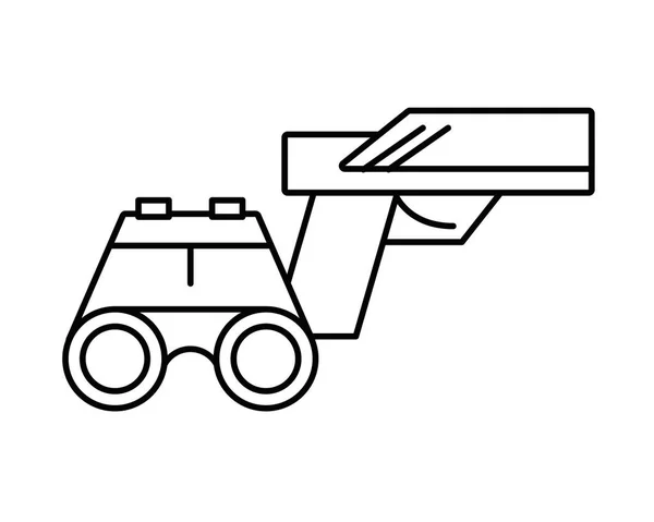 Jumelles force militaire avec arme à feu — Image vectorielle