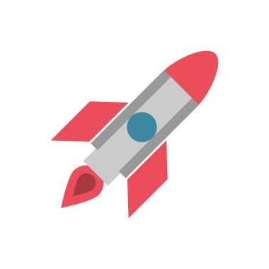 roket askeri gücü izole edilmiş simge