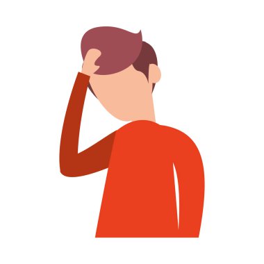 Genç adam avatar karakter simgesi